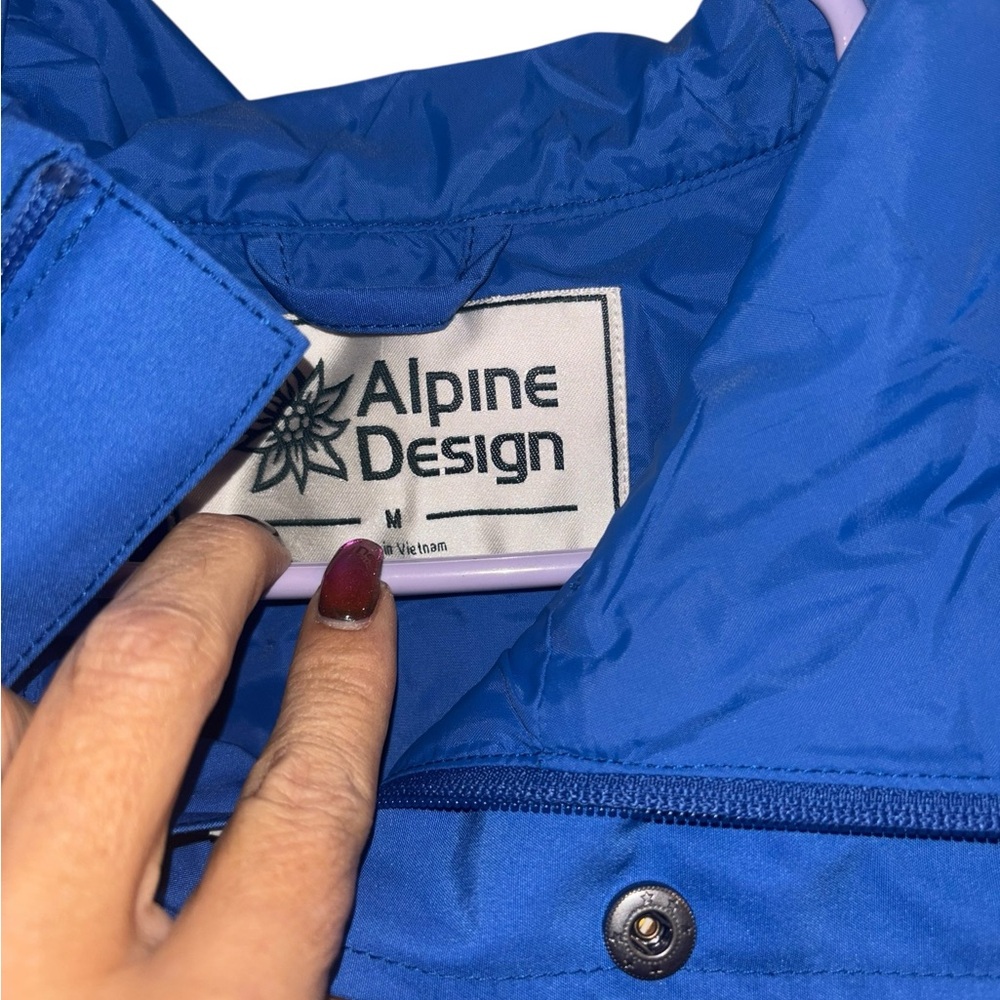 Alpine Design Men’s Blue Anorak Jacket NWT | Water Repellent | Size M - Picture 3 of 8